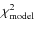 $\chi^2_{\rm model}$