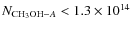 $N_{{\rm CH_3OH}{-}A}<1.3 \times
10^{14}$
