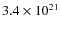 $3.4\times 10^{21}$