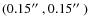 $(0.15\hbox {$^{\prime \prime }$ },0.15\hbox {$^{\prime \prime }$ })$
