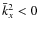 $\bar{k}_x^2<0$