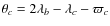 $\theta_c = 2 \lambda_b - \lambda_c - \varpi_c$