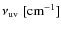 $\nu_{{\rm uv}}\ [{\rm cm}^{\rm -1}]$