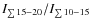 $I_{\sum15-20}/I_{\sum10-15}$