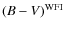 $(B - V)^{\rm WFI}$