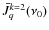 $\bar{J}_{q}^{k=2} (\nu_{0}) $