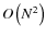 $O\left(N^2\right)$