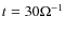 $t=30\Omega^{-1}$