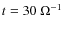 $t=30~\Omega^{-1}$