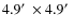 $4.9\hbox{$^\prime$ }\times 4.9\hbox{$^\prime$ }$