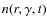 $n(r,\gamma ,t)$