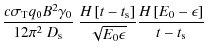 $\displaystyle \frac{c\sigma_{\rm T}q_0B^2\gamma_0}{12\pi^2~D_{\rm s}}~
\frac{H\...
...rm s}\right]}{\sqrt{E_0\epsilon}}\frac{H\left[E_0-\epsilon\right]}{t-t_{\rm s}}$