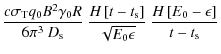 $\displaystyle \frac{c\sigma_{\rm T}q_0B^2\gamma_0R}{6\pi^3~D_{\rm s}}~
\frac{H\...
... s}\right]}{\sqrt{E_0\epsilon}}~ \frac{H\left[E_0-\epsilon\right]}{t-t_{\rm s}}$