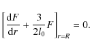 \begin{displaymath}\left[{{\rm d}F\over {\rm d}r}+{3\over 2l_0}F\right]_{r=R}=0 .
\end{displaymath}