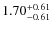$1.70_{-0.61}^{\rm +0.61}$