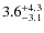 $3.6^{\rm +4.3}_{-3.1}$