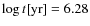 $\log t [{\rm yr}] = 6.28$