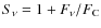 $S_\nu = 1 + F_\nu/F_{\rm C}$