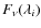 $F_\nu(\lambda_i)$
