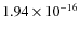 $1.94 \times 10^{-16}$