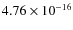 $4.76 \times 10^{-16}$