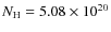 $N_{\rm H}=5.08 \times10^{20}$