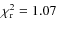 $\chi^2_{\rm r}=1.07$