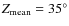 $Z_{\rm mean} = 35^{\circ}$