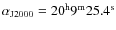 $\alpha_{\rm J2000}=20^{\rm h}9^{\rm m}25.4^{\rm s}$