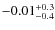 ${\rm -0.01_{-0.4}^{+0.3}}$