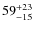 ${\rm 59_{-15}^{+23}}$