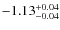 $\rm -1.13_{-0.04}^{+0.04}$