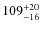 $\rm 109_{-16}^{+20}$