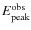 $E^{\rm obs}_{\rm peak}$