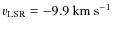 $v_{\rm LSR}=-9.9~{\rm km~s^{-1}}$