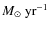 $M_{\odot}~\rm yr^{-1}$