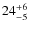 $24_{\rm -5}^{+6}$