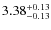 $3.38_{\rm -0.13}^{+0.13}$