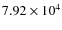 $7.92 \times 10^4$