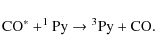 \begin{displaymath}{\rm CO^* + ^1Py} \rightarrow {\rm ^3Py} + {\rm CO}.
\end{displaymath}