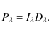 \begin{displaymath}P_\lambda=I_\lambda D_\lambda.
\end{displaymath}