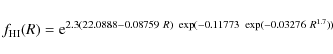 \begin{displaymath}f_{\rm HI}(R) = {\rm e}^{2.3(22.0888-0.08759\ R)\ \exp(-0.11773\
\exp(-0.03276\ R^{1.7}))}
\end{displaymath}