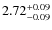 $2.72_{\rm -0.09}^{+0.09}$