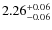 $2.26_{\rm -0.06}^{+0.06}$