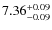 $7.36_{\rm -0.09}^{+0.09}$