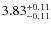 $3.83_{\rm -0.11}^{+0.11}$