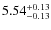 $5.54_{\rm -0.13}^{+0.13}$