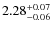 $2.28_{\rm -0.06}^{+0.07}$