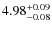 $4.98_{\rm -0.08}^{+0.09}$