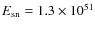 $E_{\rm sn}=1.3\times
10^{51}$